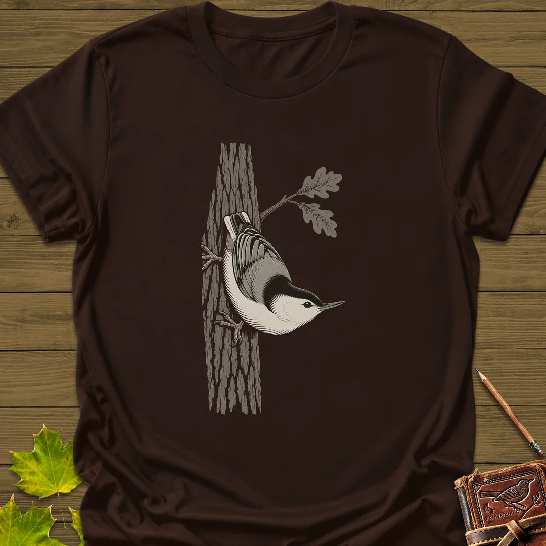 Headfirst Down T-Shirt in Dark Chocolate