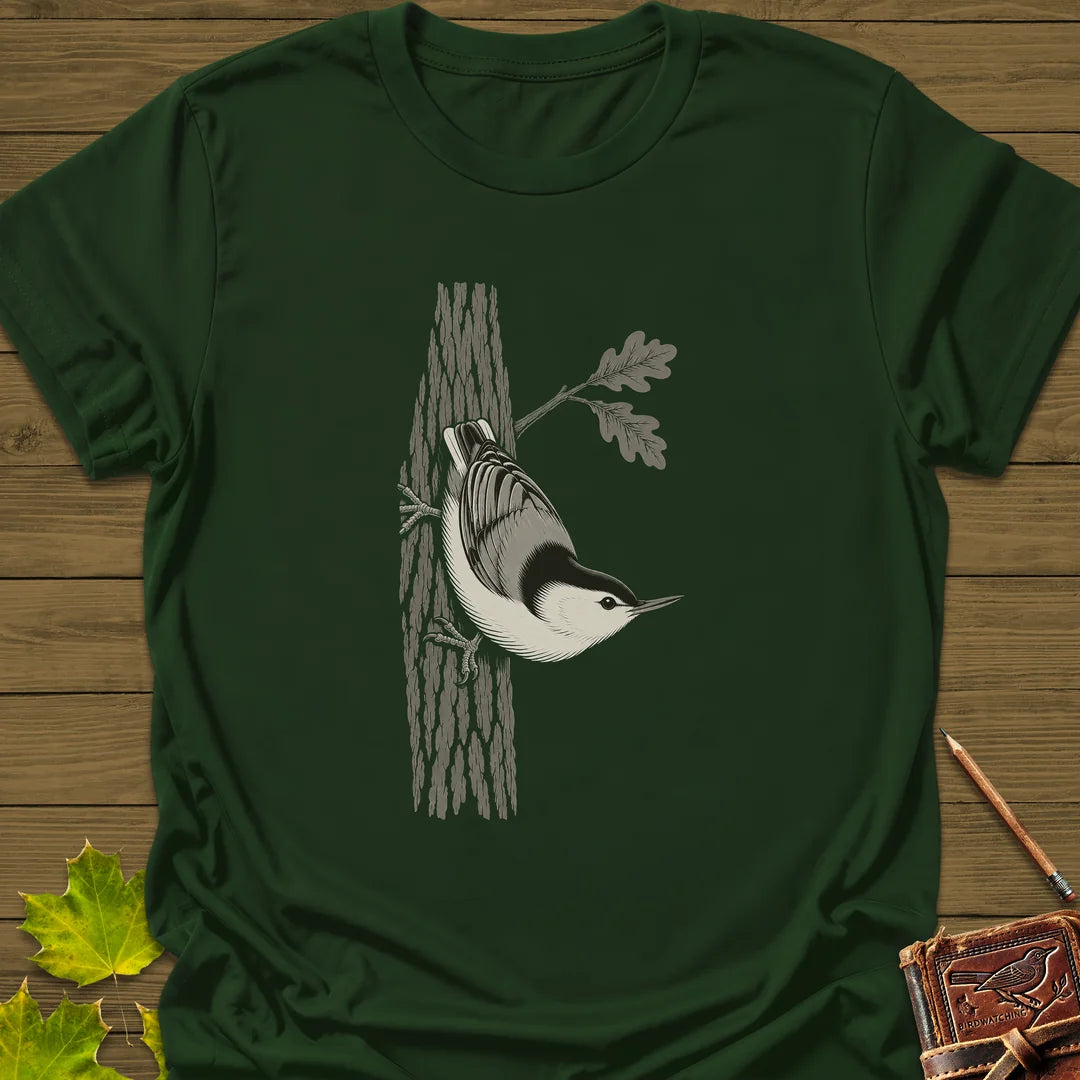 Headfirst Down T-Shirt in Forest Green