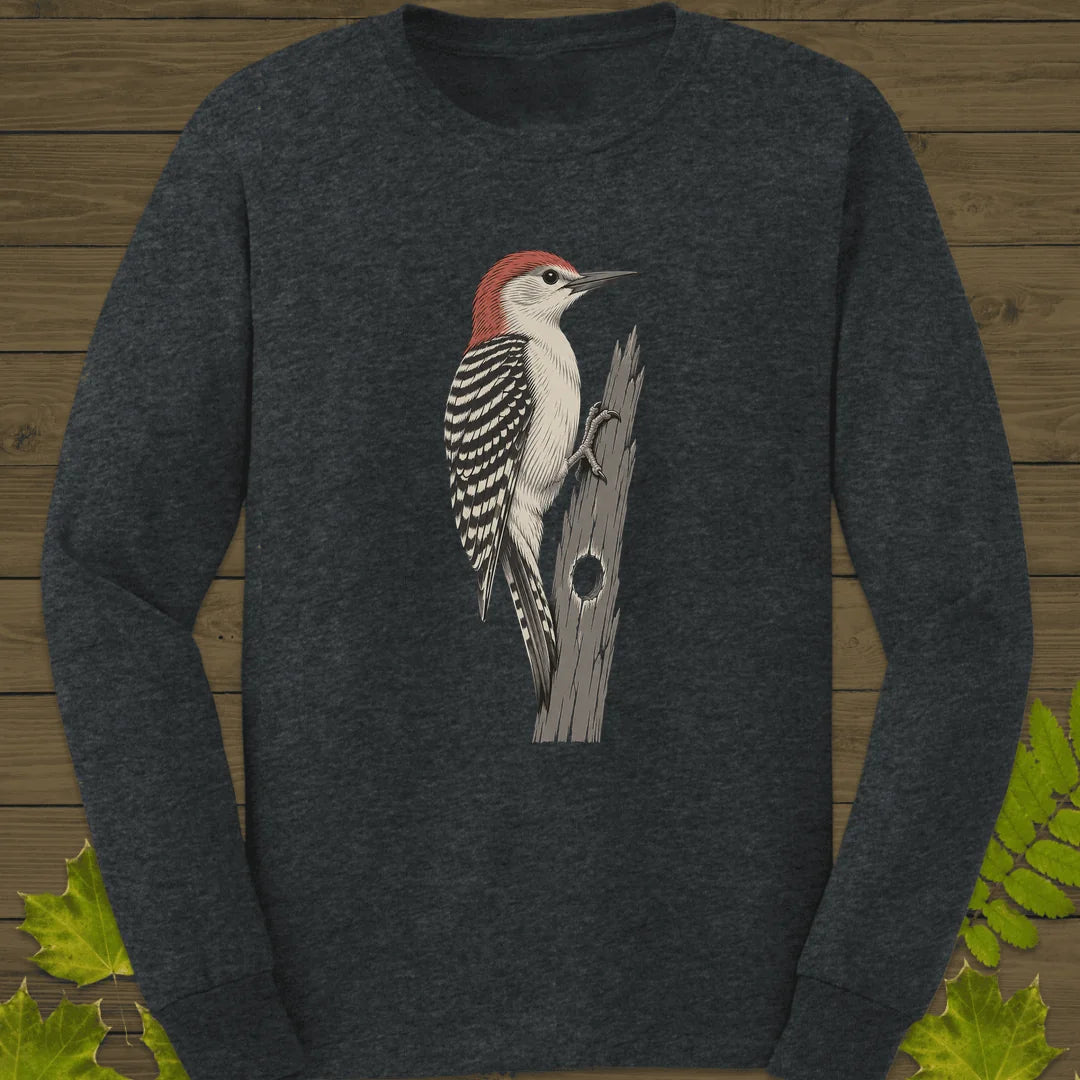 Knock Knock Long Sleeve in Dark Heather