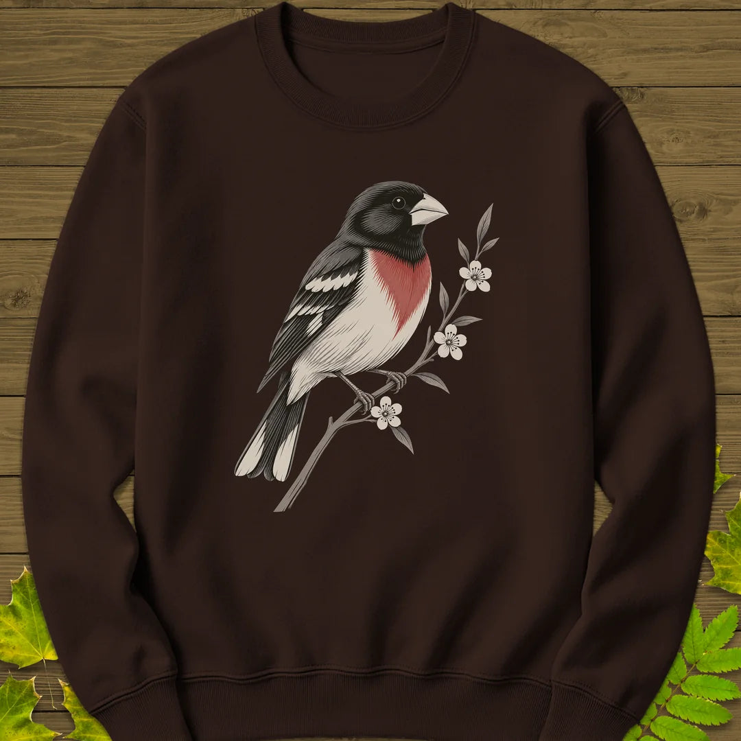 Grosbeak In Serviceberry Sweatshirt in Dark Chocolate