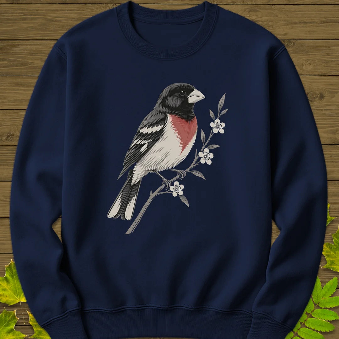 Grosbeak In Serviceberry Sweatshirt in Navy