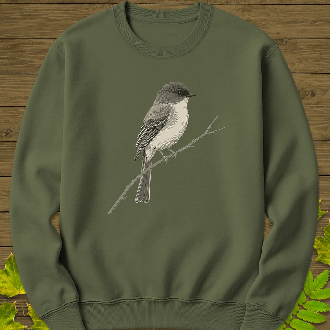 Quiet Phoebe Sweatshirt in Military Green