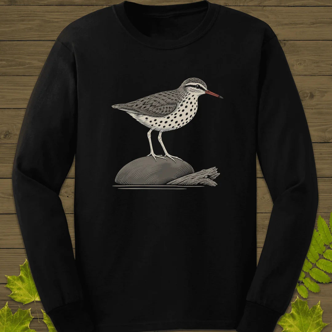 Shoreline Spots Long Sleeve in Black