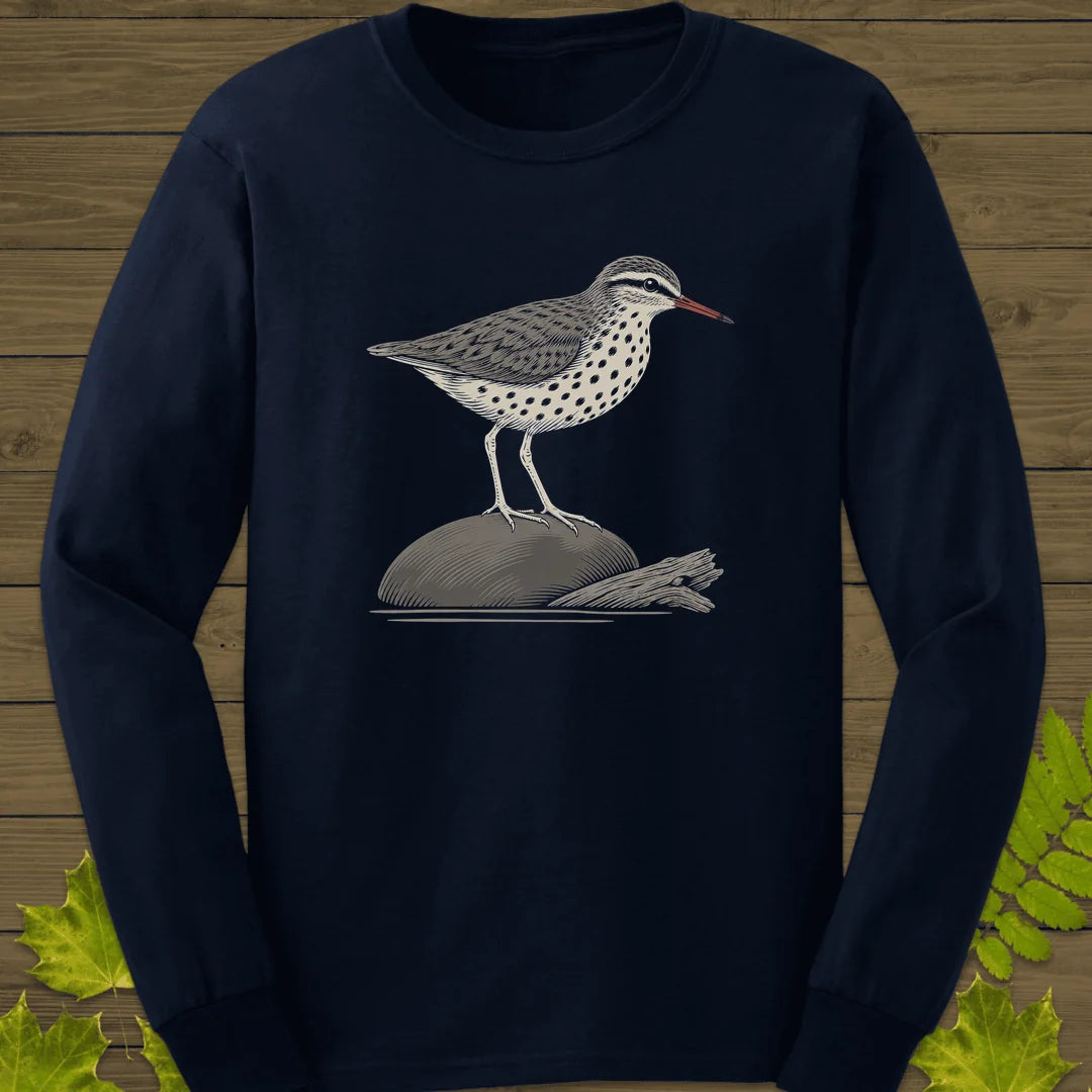 Shoreline Spots Long Sleeve in Navy