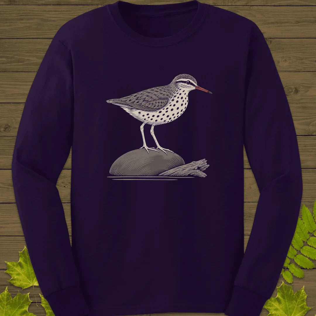 Shoreline Spots Long Sleeve in Purple
