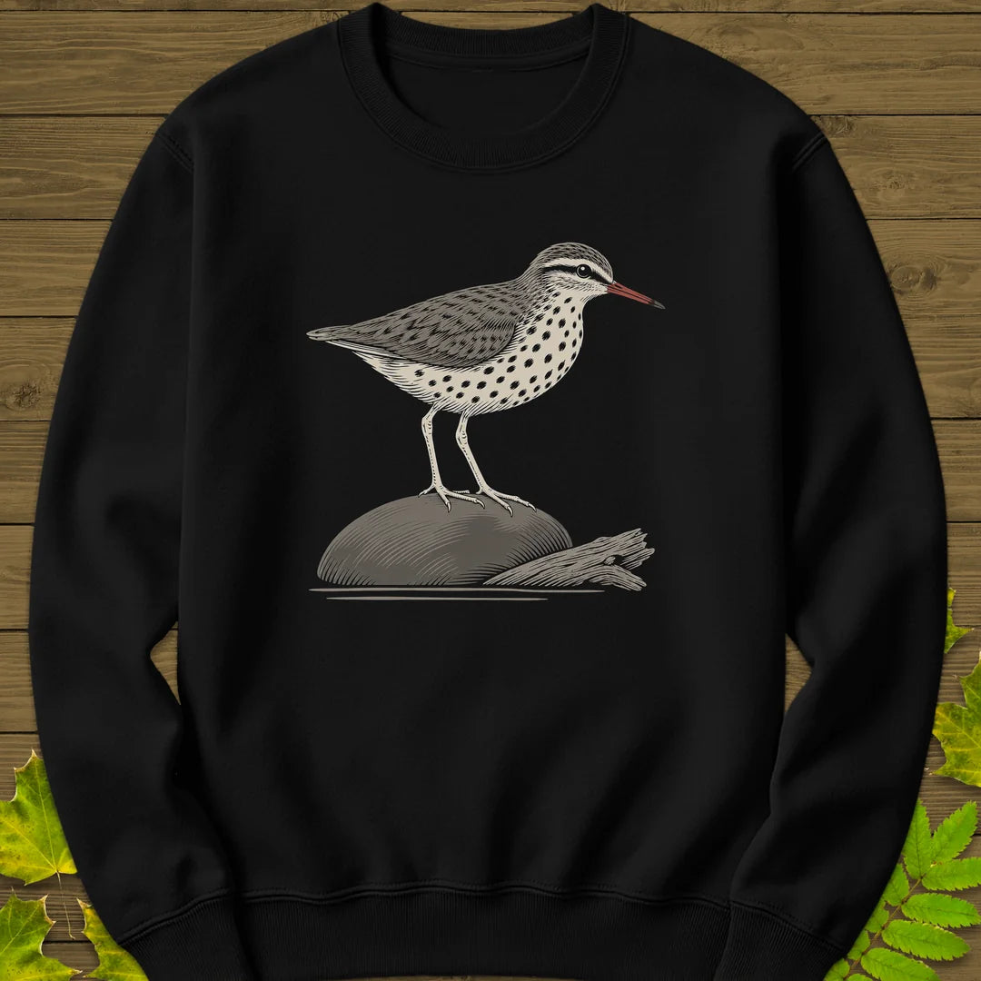 Shoreline Spots Sweatshirt in Black