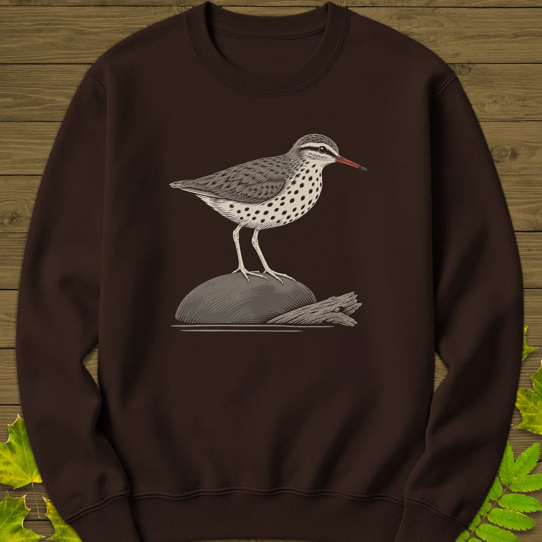 Shoreline Spots Sweatshirt in Dark Chocolate