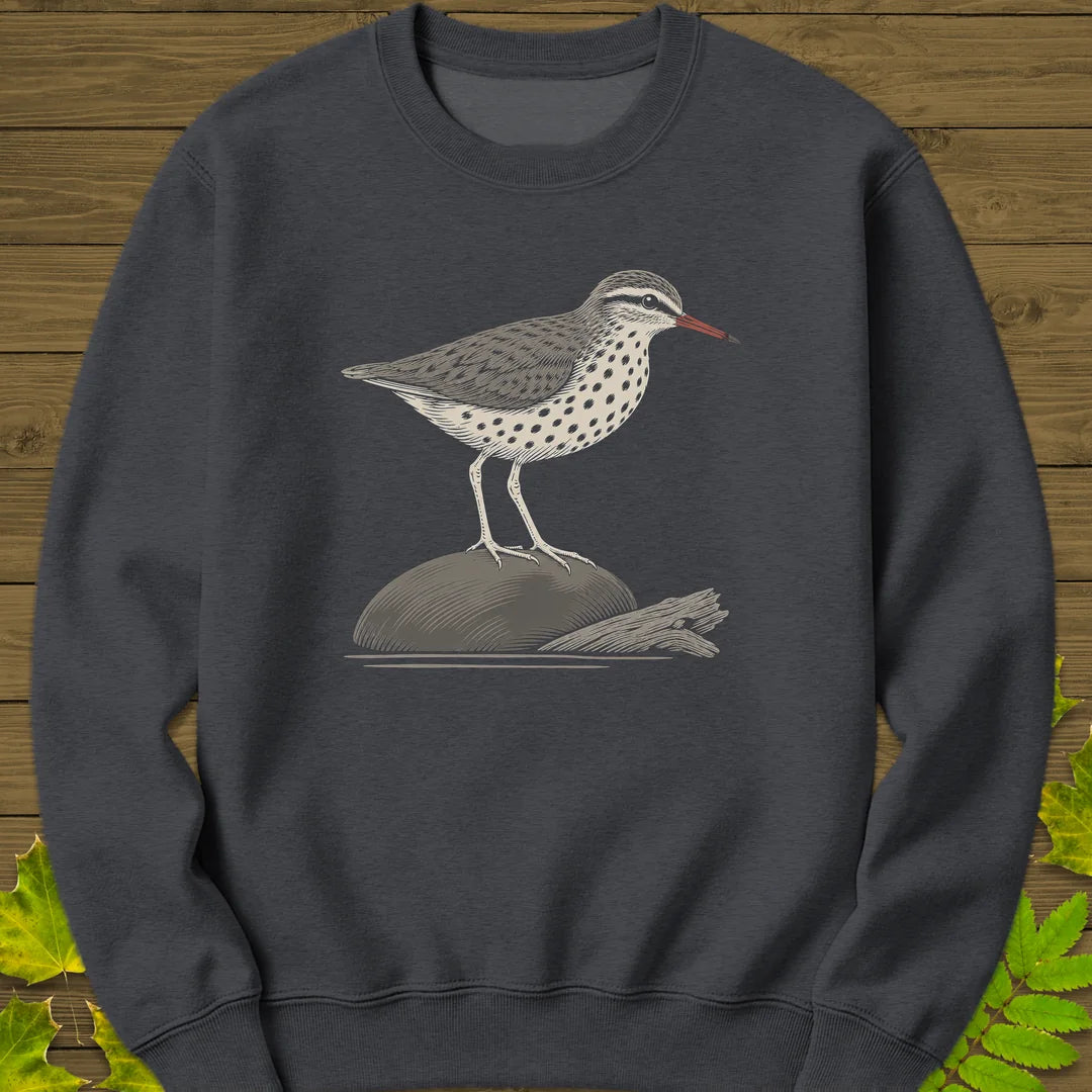 Shoreline Spots Sweatshirt in Dark Heather