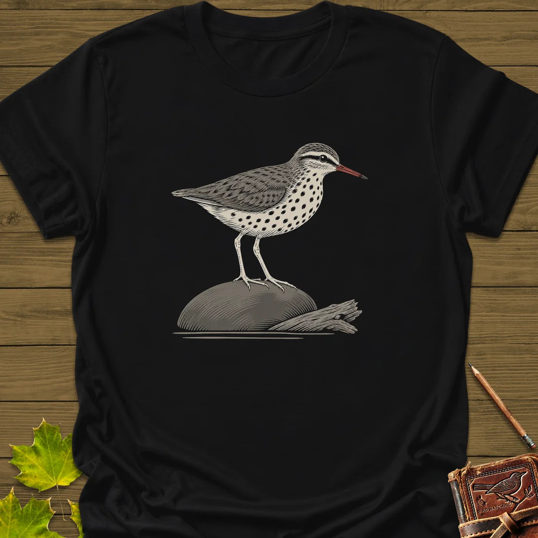 Shoreline Spots T-Shirt in Black