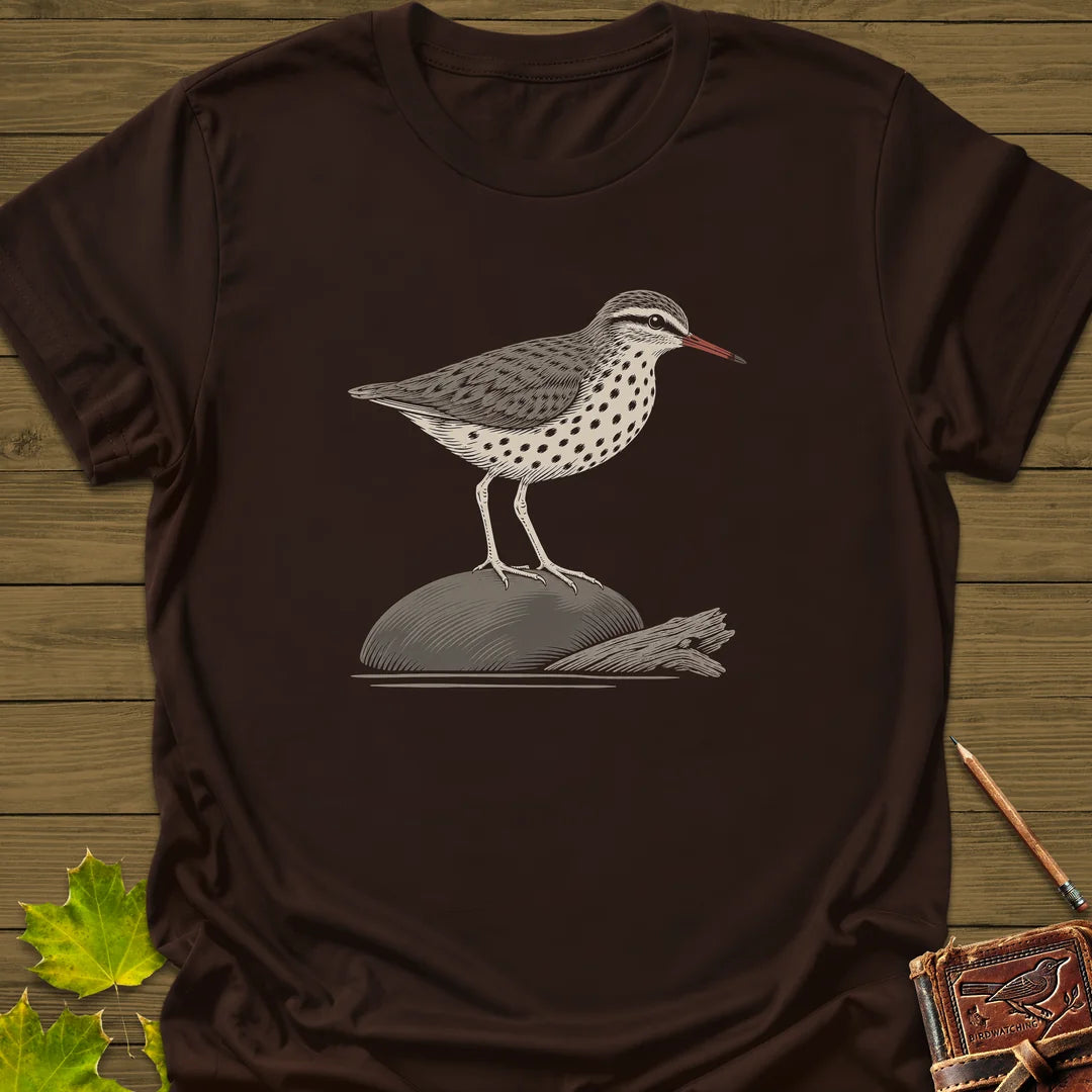 Shoreline Spots T-Shirt in Dark Chocolate