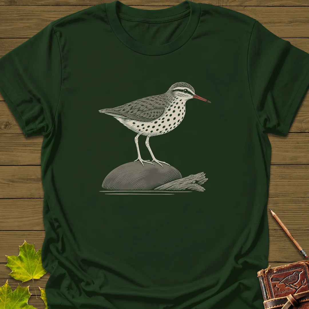 Shoreline Spots T-Shirt in Forest Green