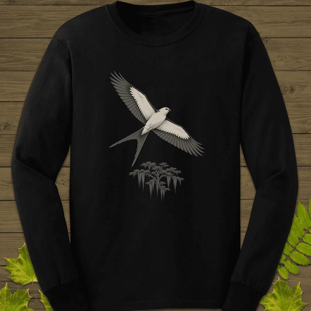 Kite Over Cypress Long Sleeve in Black