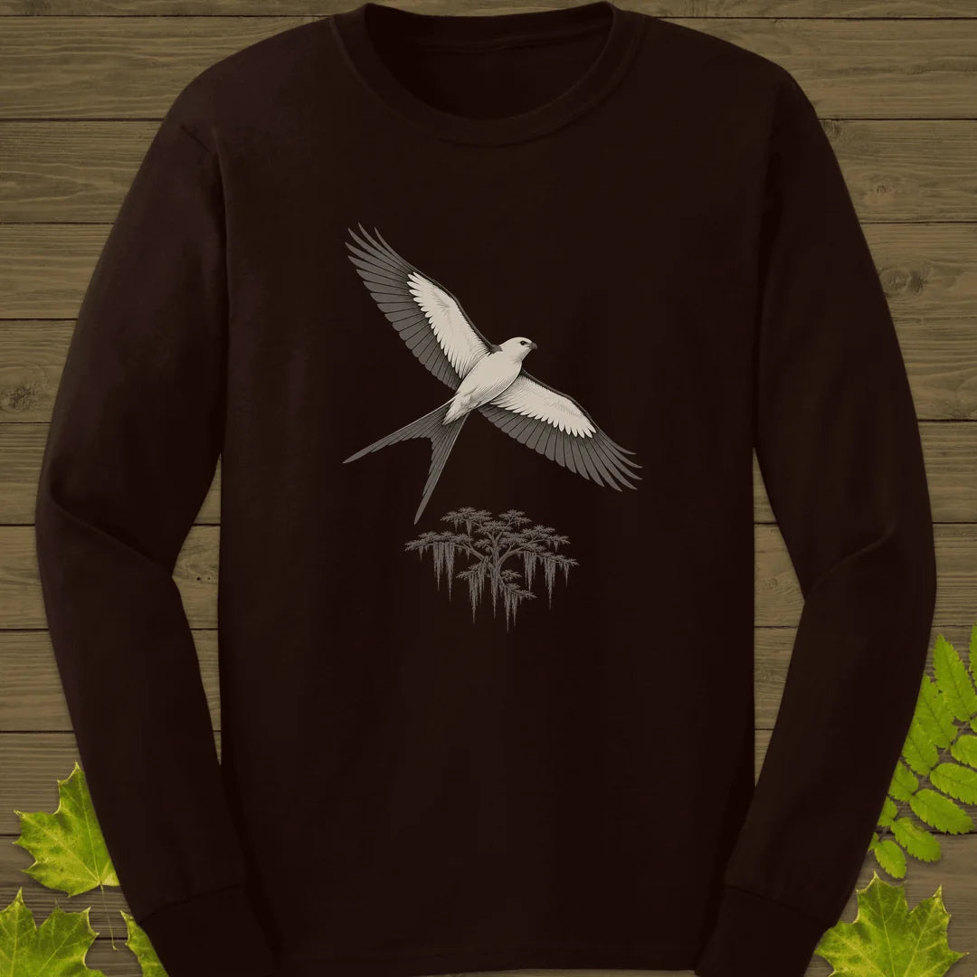 Kite Over Cypress Long Sleeve in Dark Chocolate