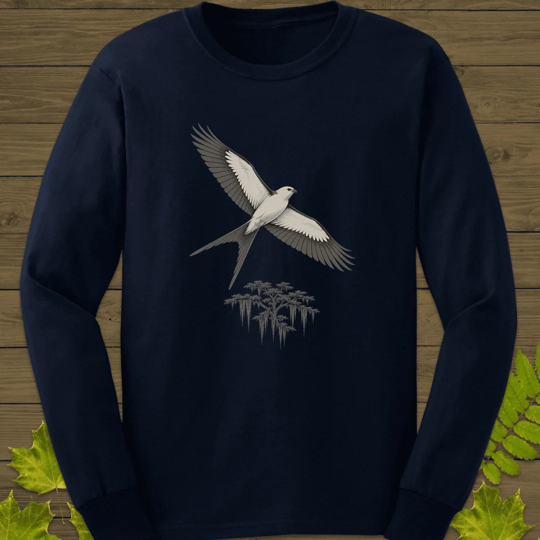 Kite Over Cypress Long Sleeve in Navy