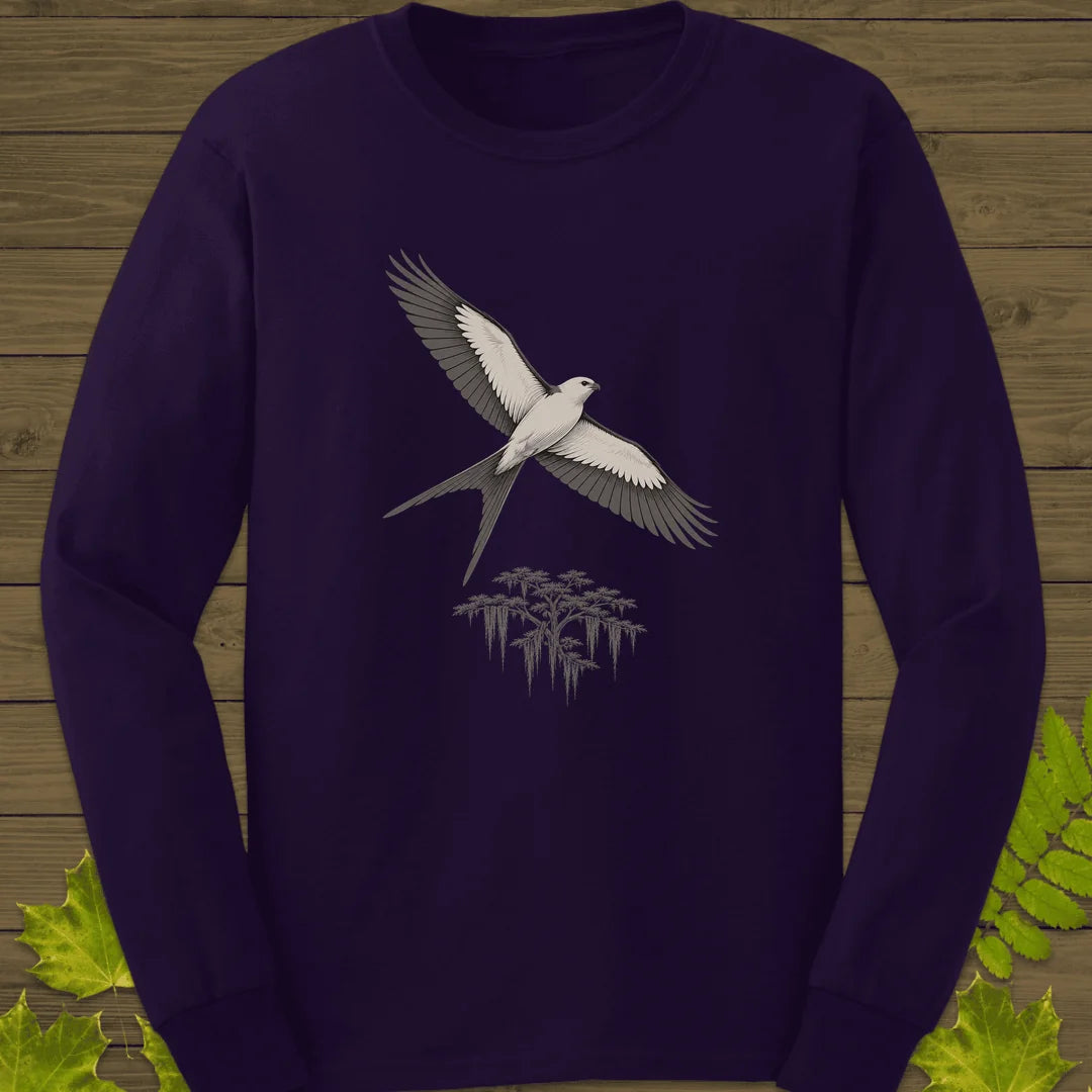 Kite Over Cypress Long Sleeve in Purple