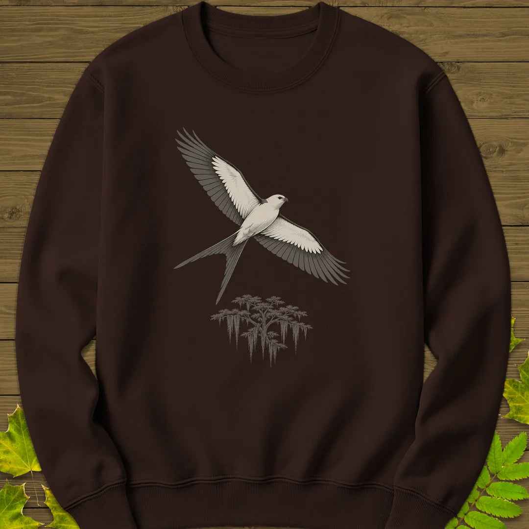 Kite Over Cypress Sweatshirt in Dark Chocolate