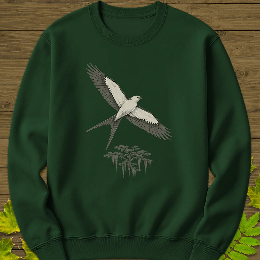 Kite Over Cypress Sweatshirt in Forest Green