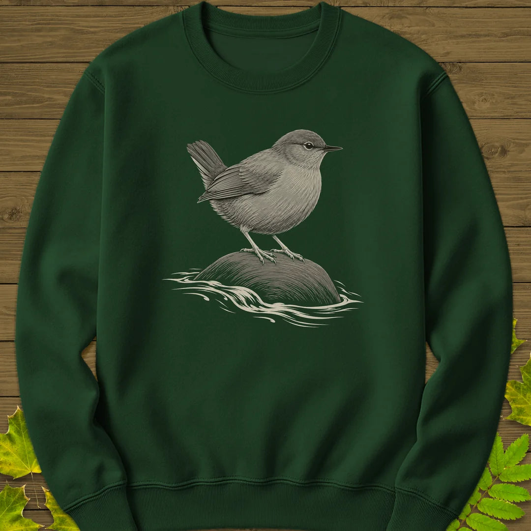 Stream Stone Sweatshirt in Forest Green