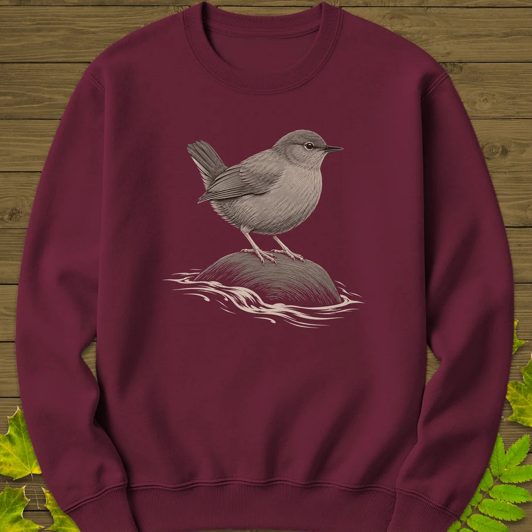 Stream Stone Sweatshirt in Maroon