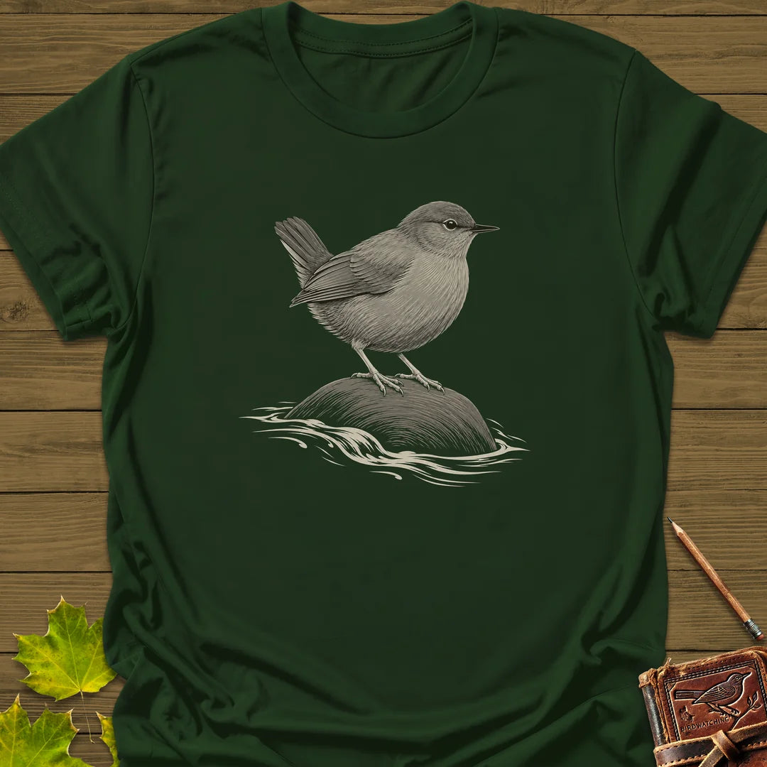 Stream Stone T-Shirt in Forest Green
