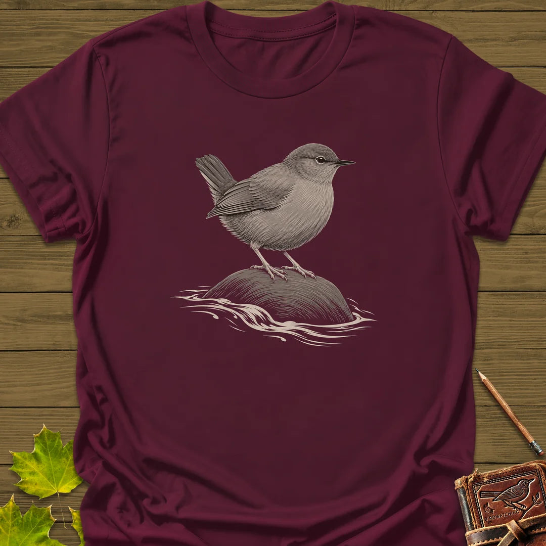 Stream Stone T-Shirt in Maroon