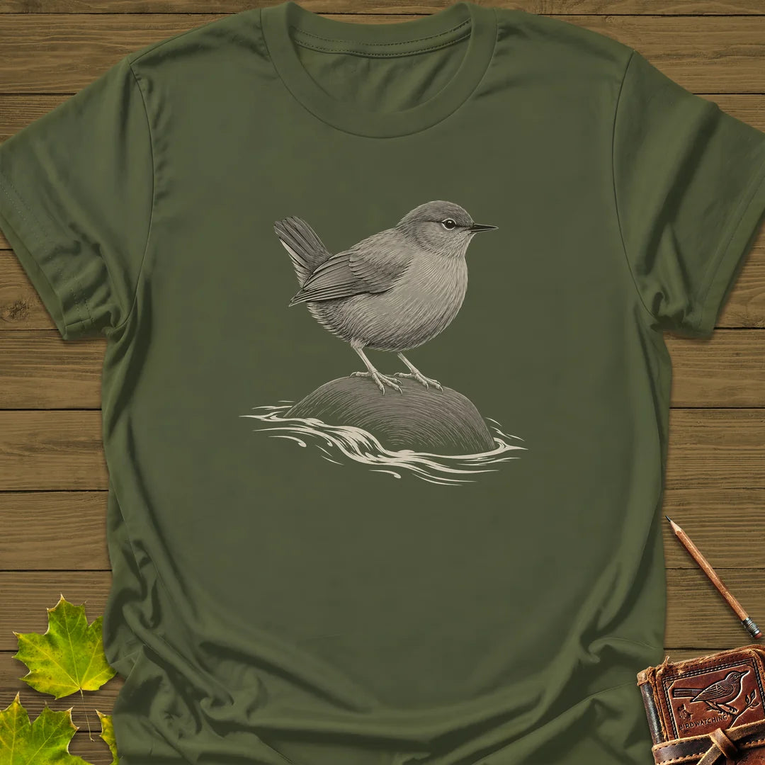 Stream Stone T-Shirt in Military Green
