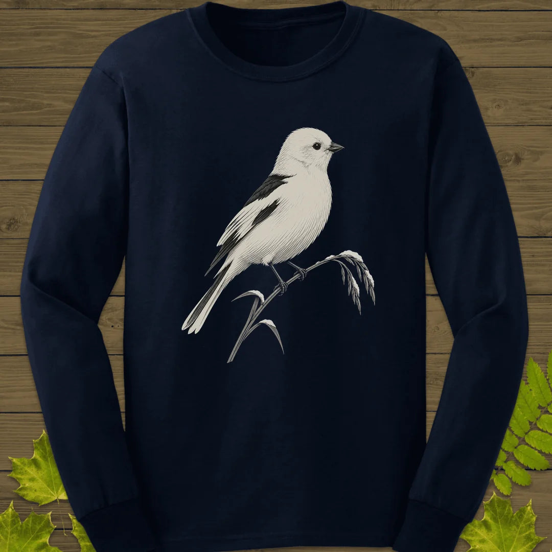 Snow Bunting Perch Long Sleeve in Navy