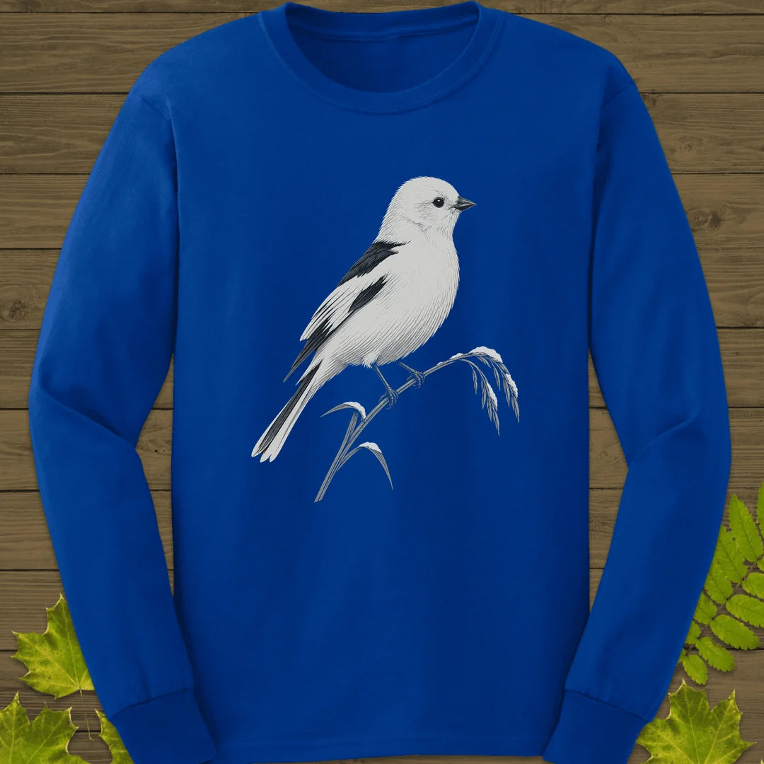 Snow Bunting Perch Long Sleeve in Royal