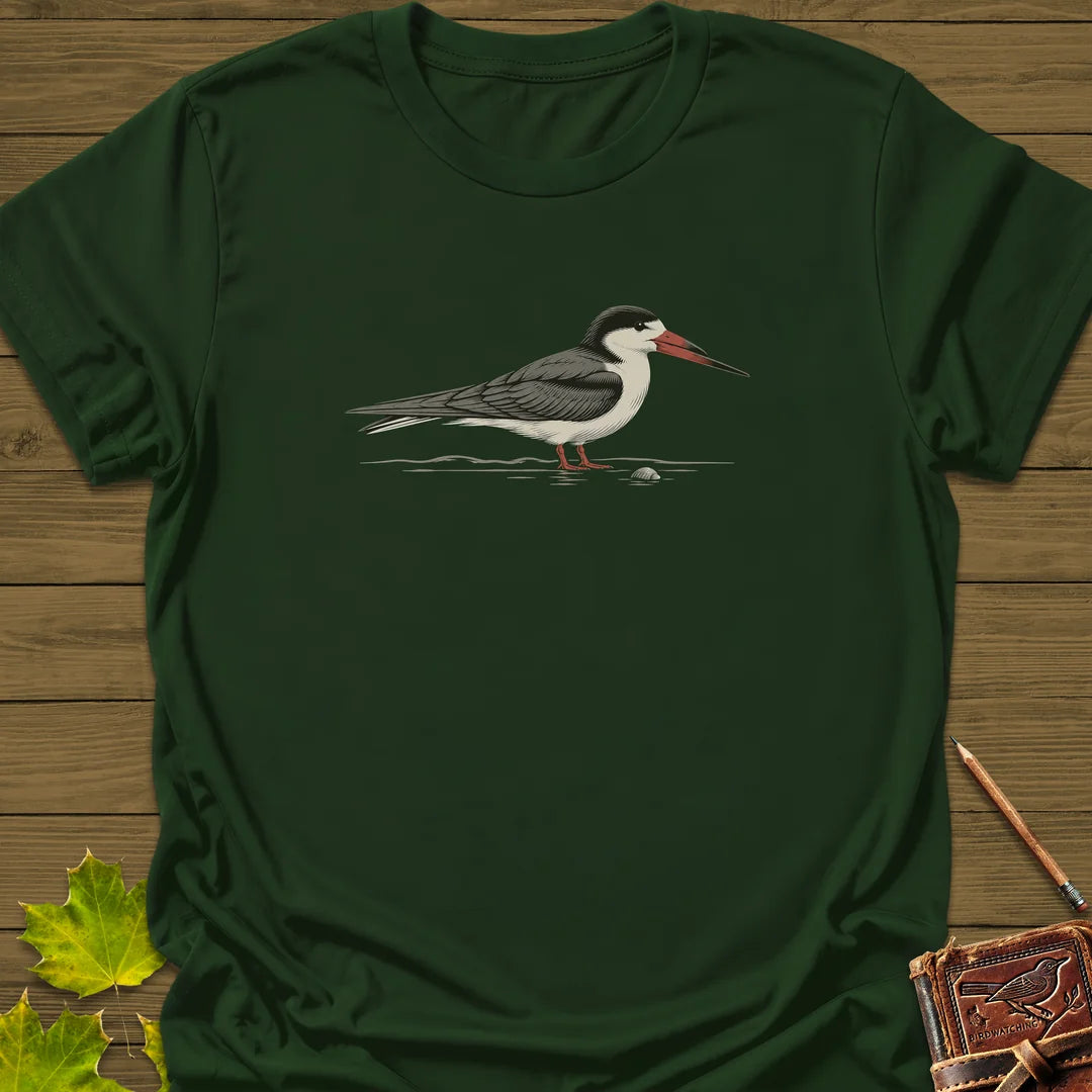 Skimmer Shore T-Shirt in Forest Green