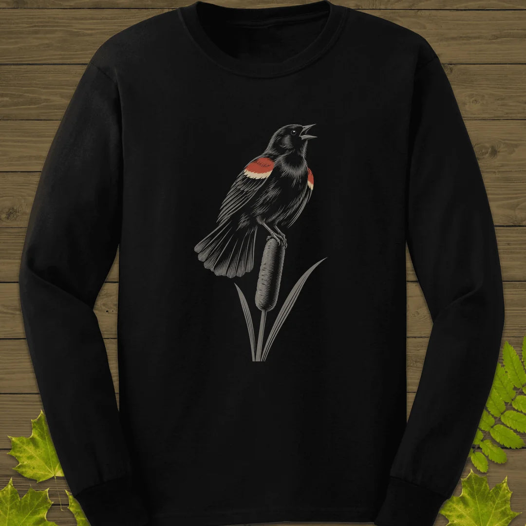 Cattail Song Long Sleeve in Black