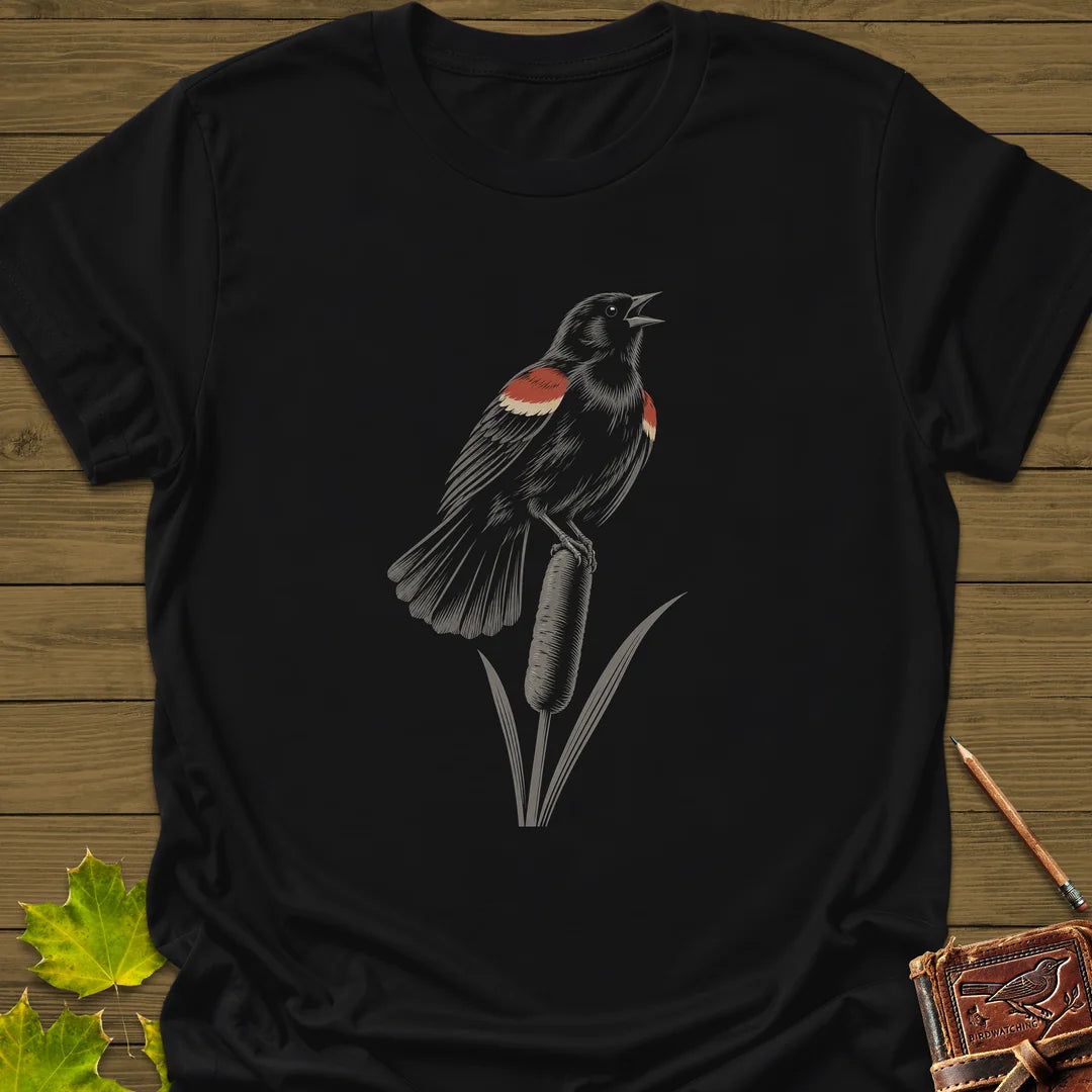 Cattail Song T-Shirt in Black