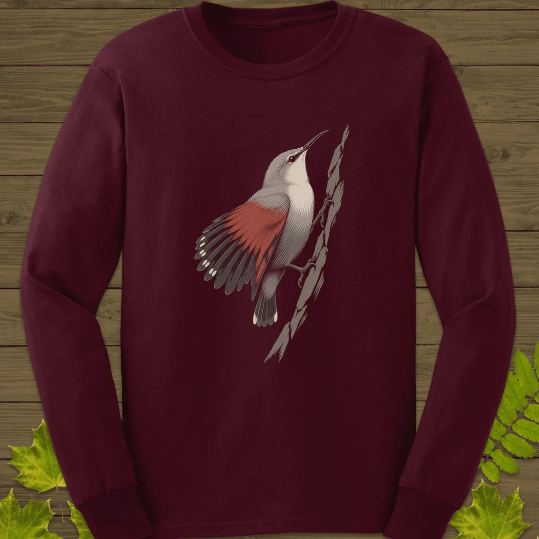 Cliffside Climber Long Sleeve in Maroon