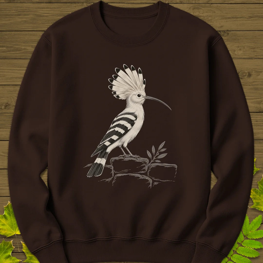 Hoopoe Crest Sweatshirt in Dark Chocolate