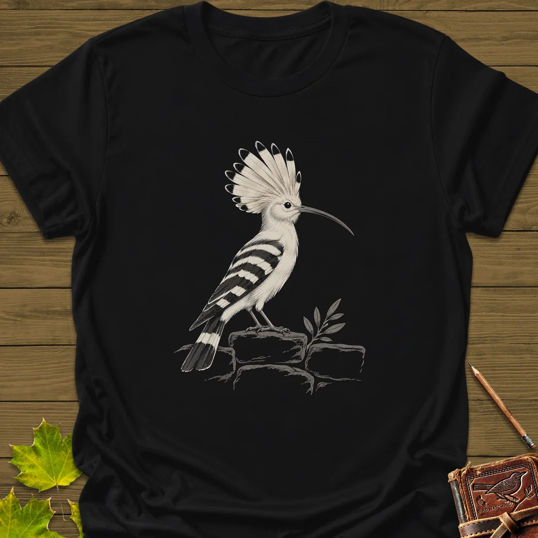 Hoopoe Crest T-Shirt in Black