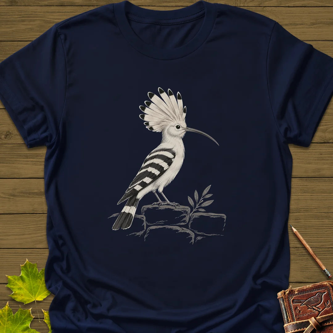 Hoopoe Crest T-Shirt in Navy
