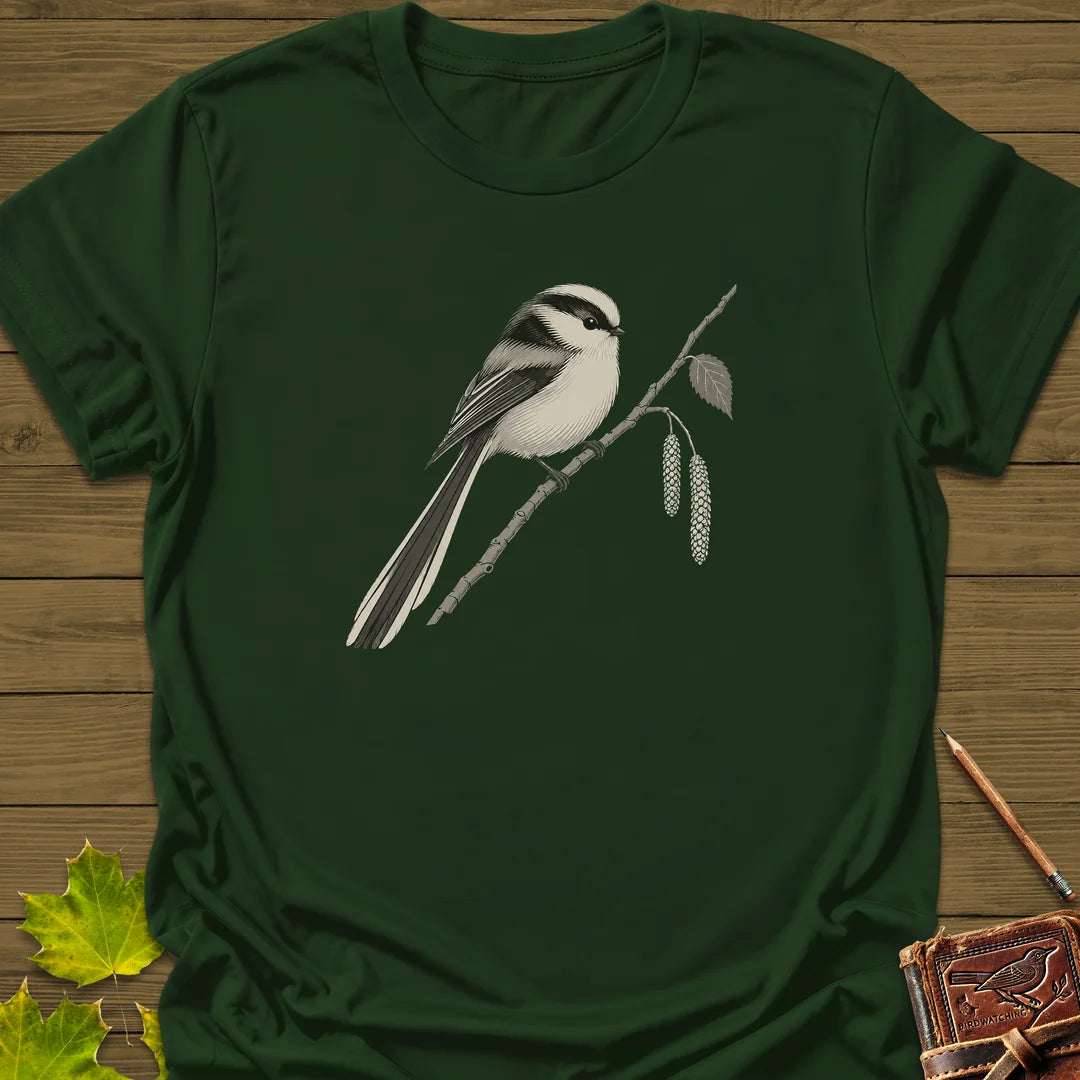 Birch Perch T-Shirt in Forest Green