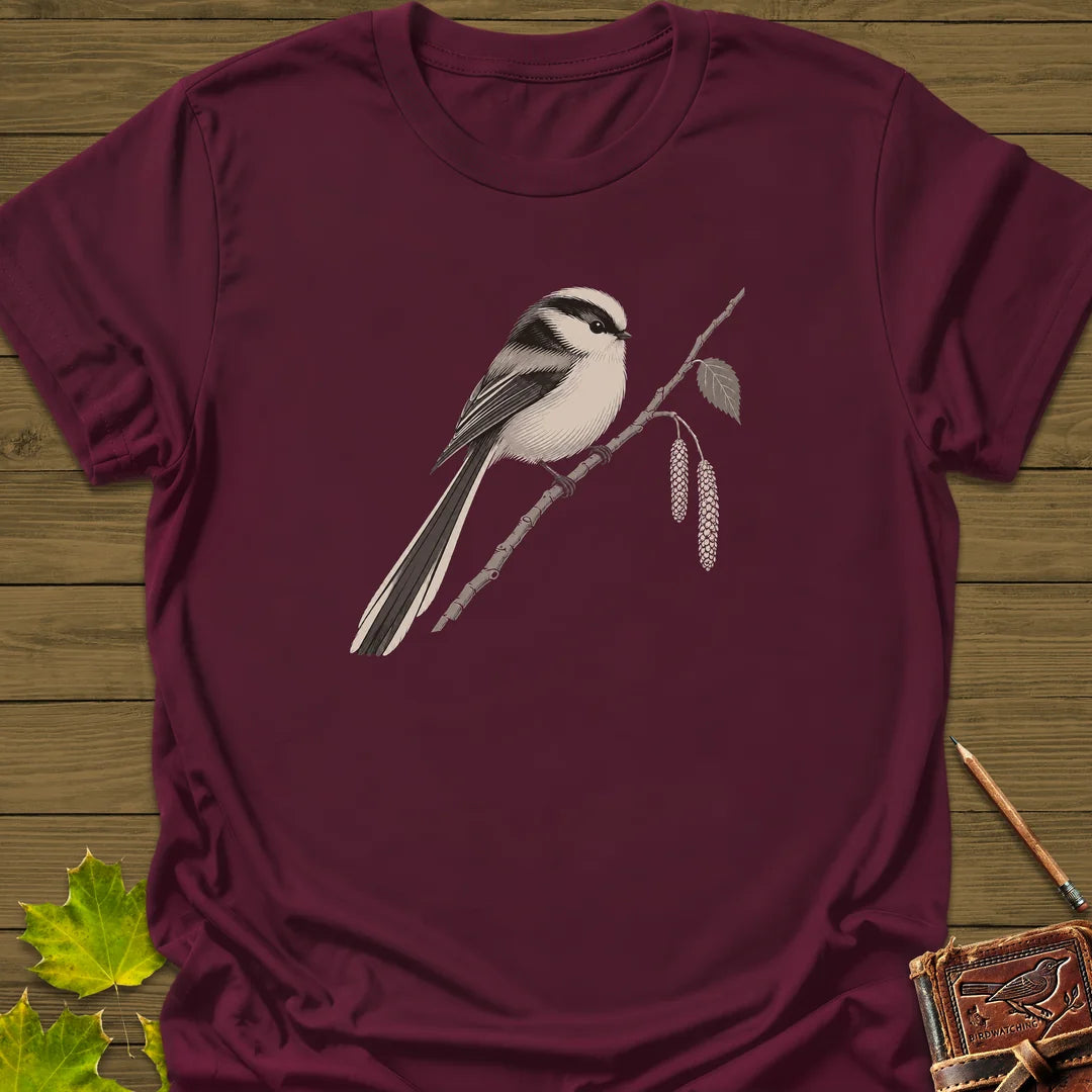 Birch Perch T-Shirt in Maroon