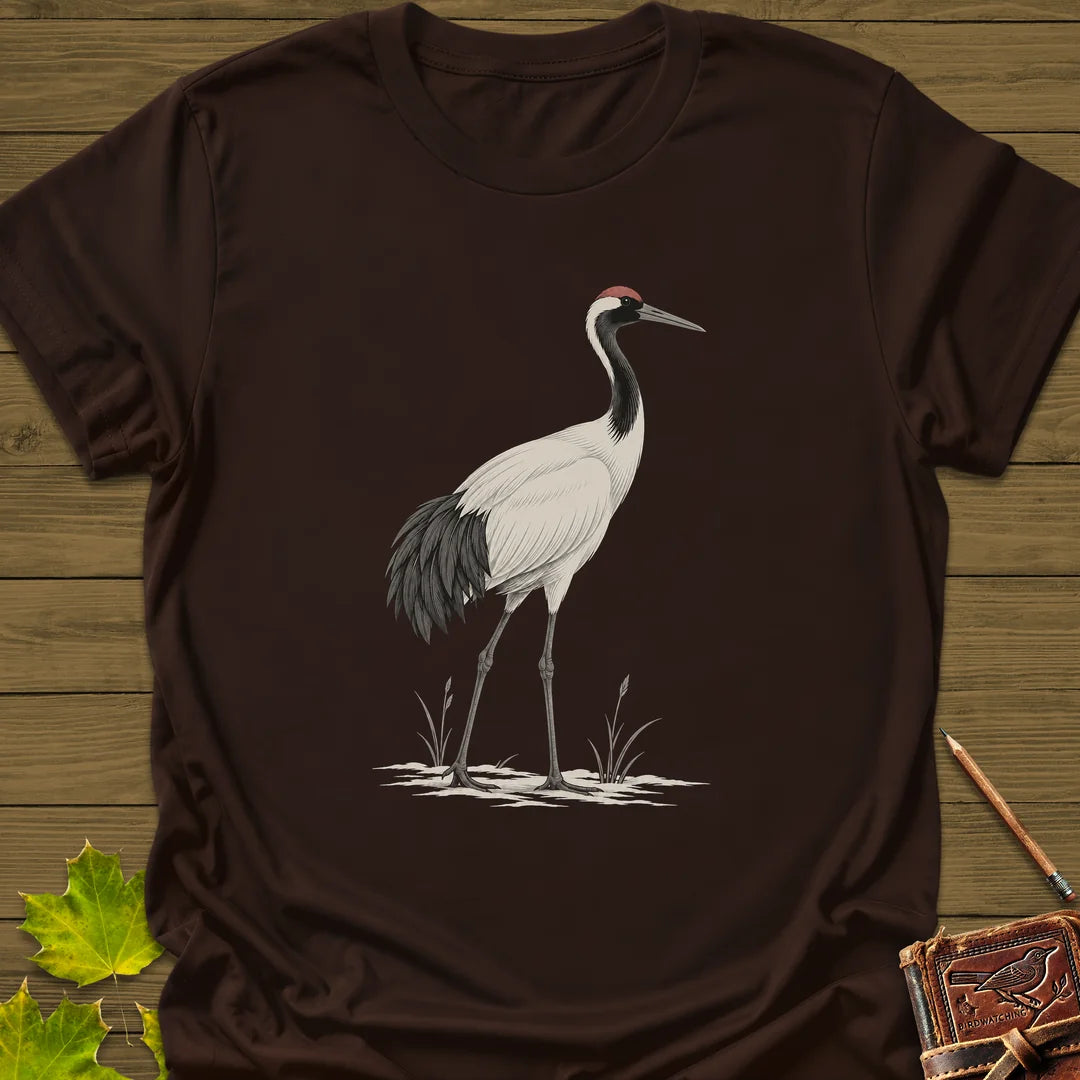 Reed Crane T-Shirt in Dark Chocolate