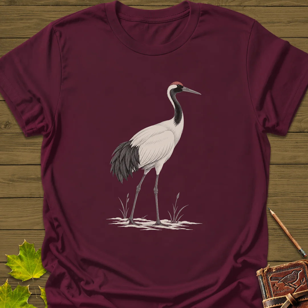 Reed Crane T-Shirt in Maroon