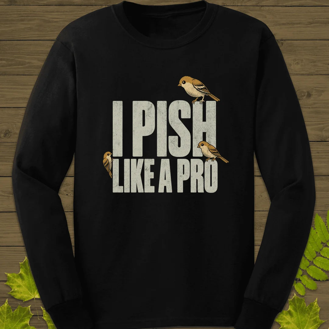 Pish Like A Pro Long Sleeve in Black