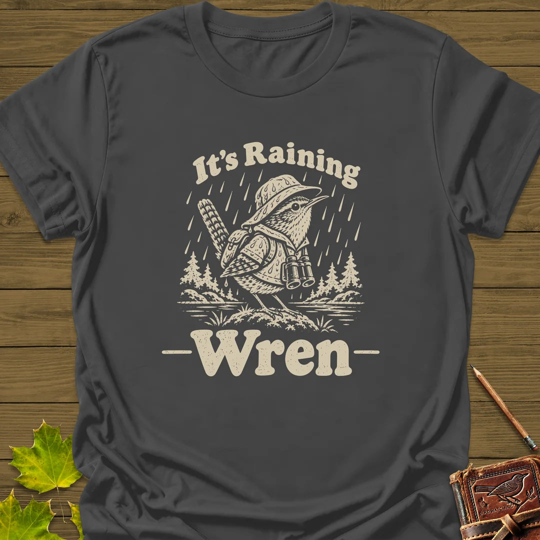 Raining Wren T-Shirt in Charcoal