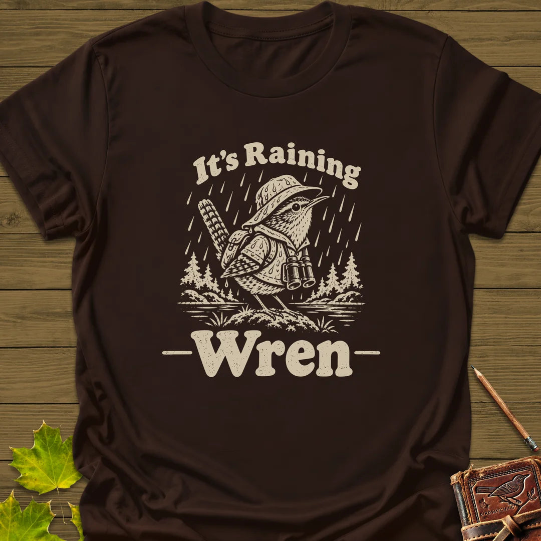 Raining Wren T-Shirt in Dark Chocolate