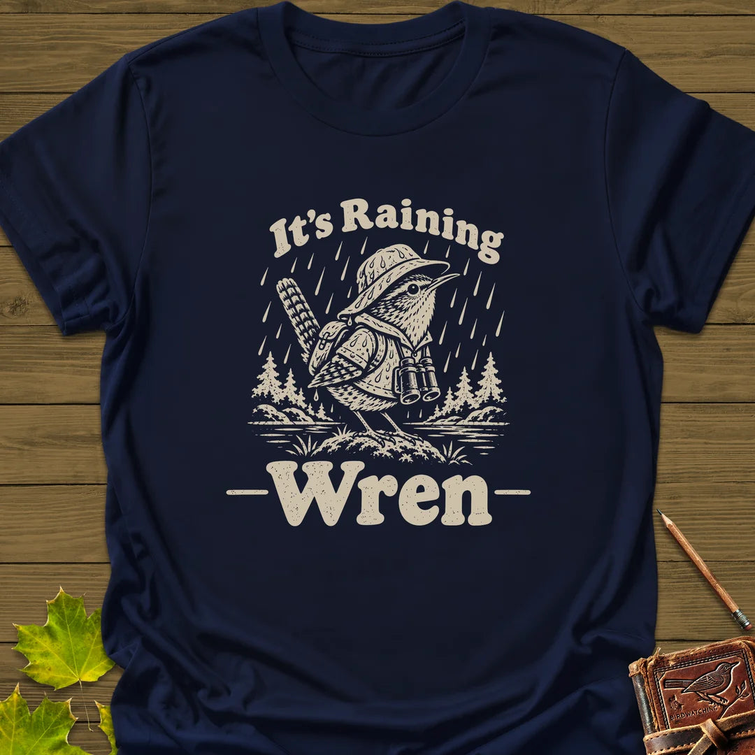 Raining Wren T-Shirt in Navy