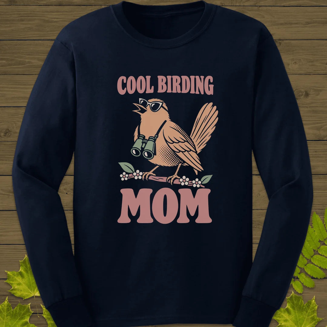 Cool Bird Mom Long Sleeve in Navy