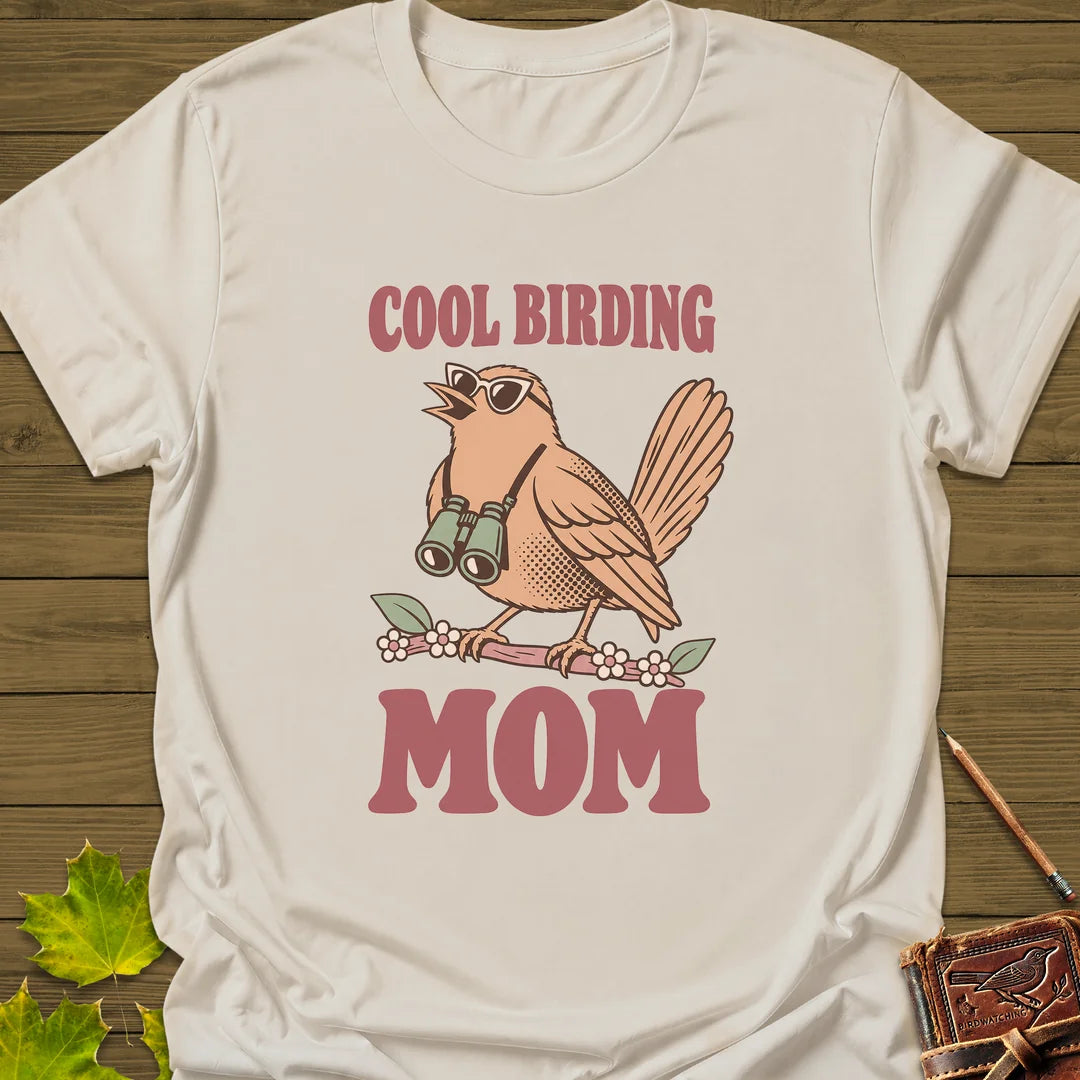 Cool Bird Mom T-Shirt in Natural