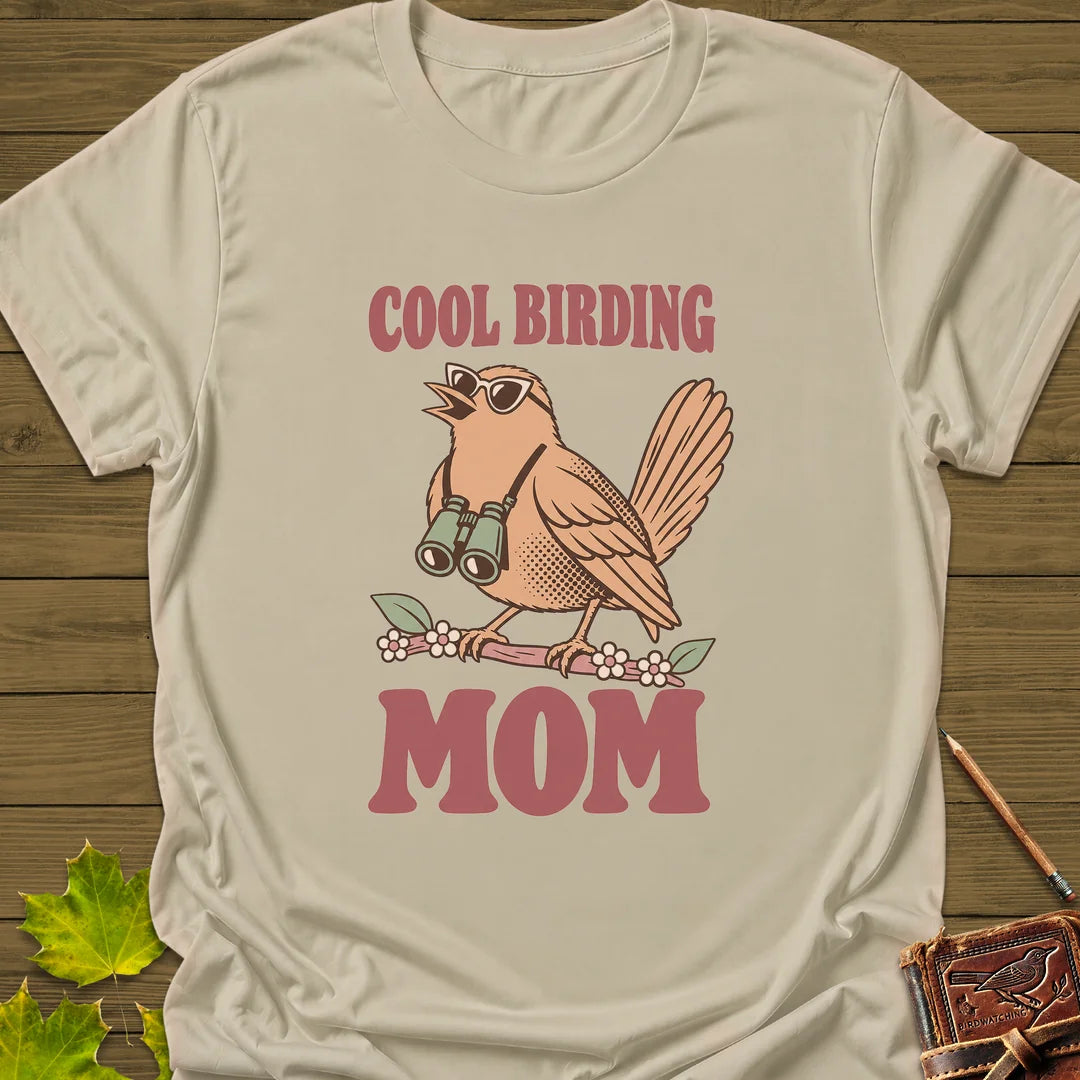 Cool Bird Mom T-Shirt in Sand