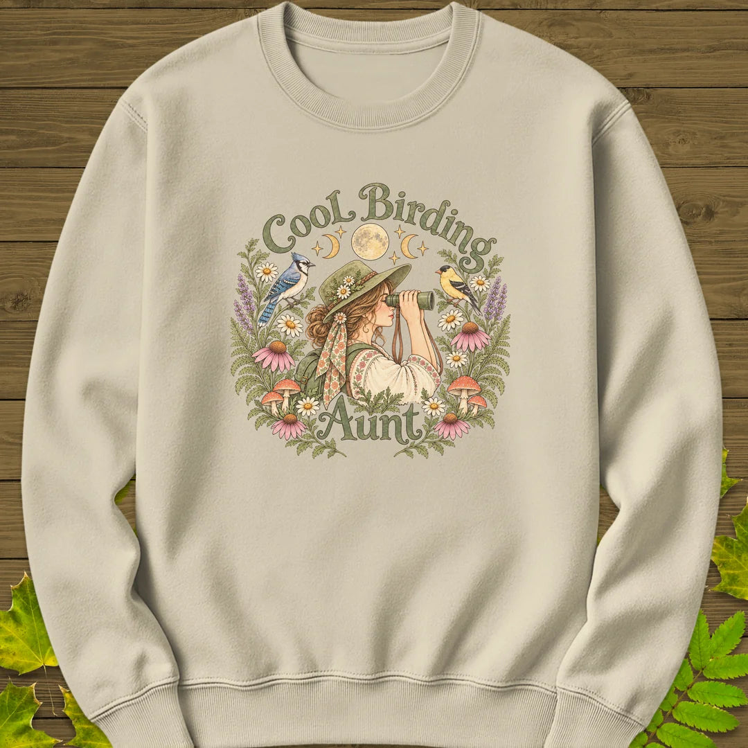 Birding Aunt Sweatshirt in Sand