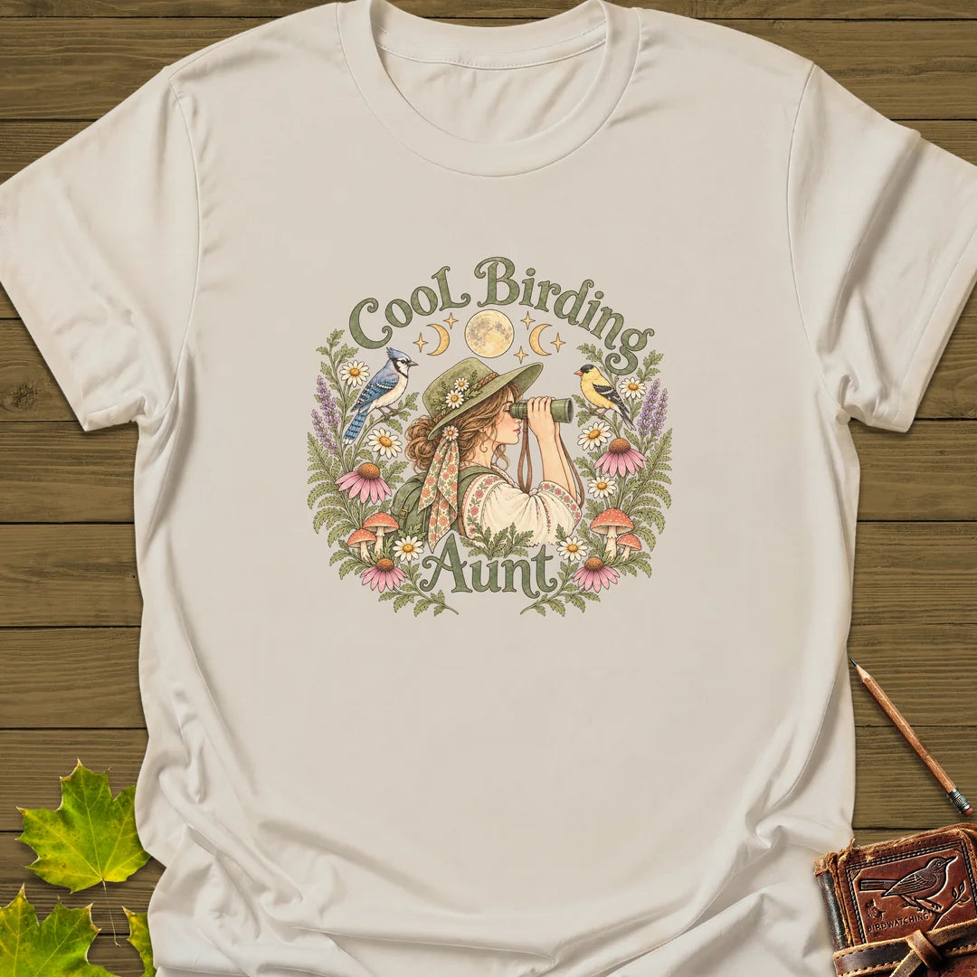 Birding Aunt T-Shirt in Natural