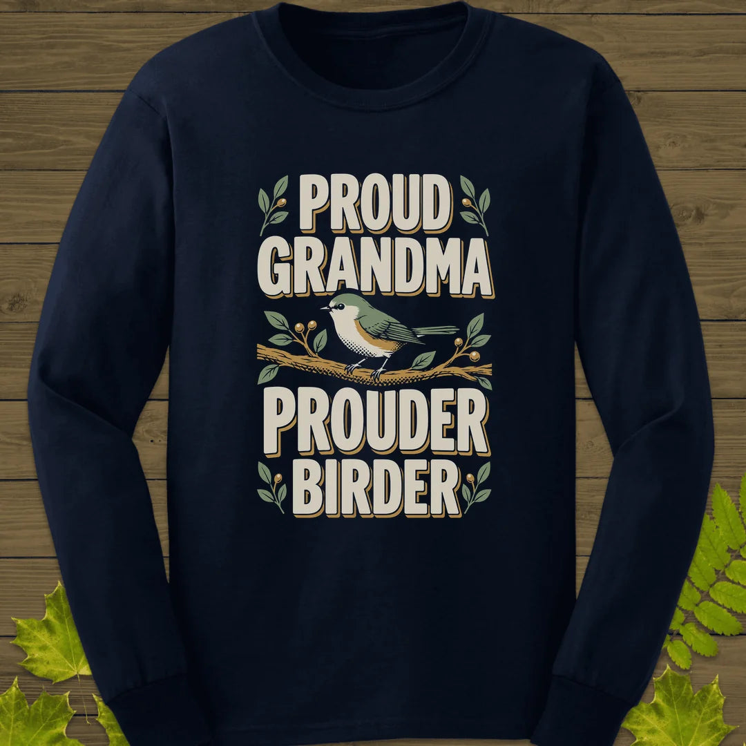 Prouder Birder Long Sleeve in Navy