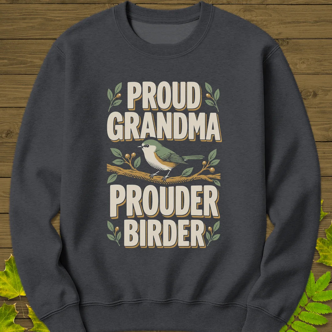 Prouder Birder Sweatshirt in Dark Heather